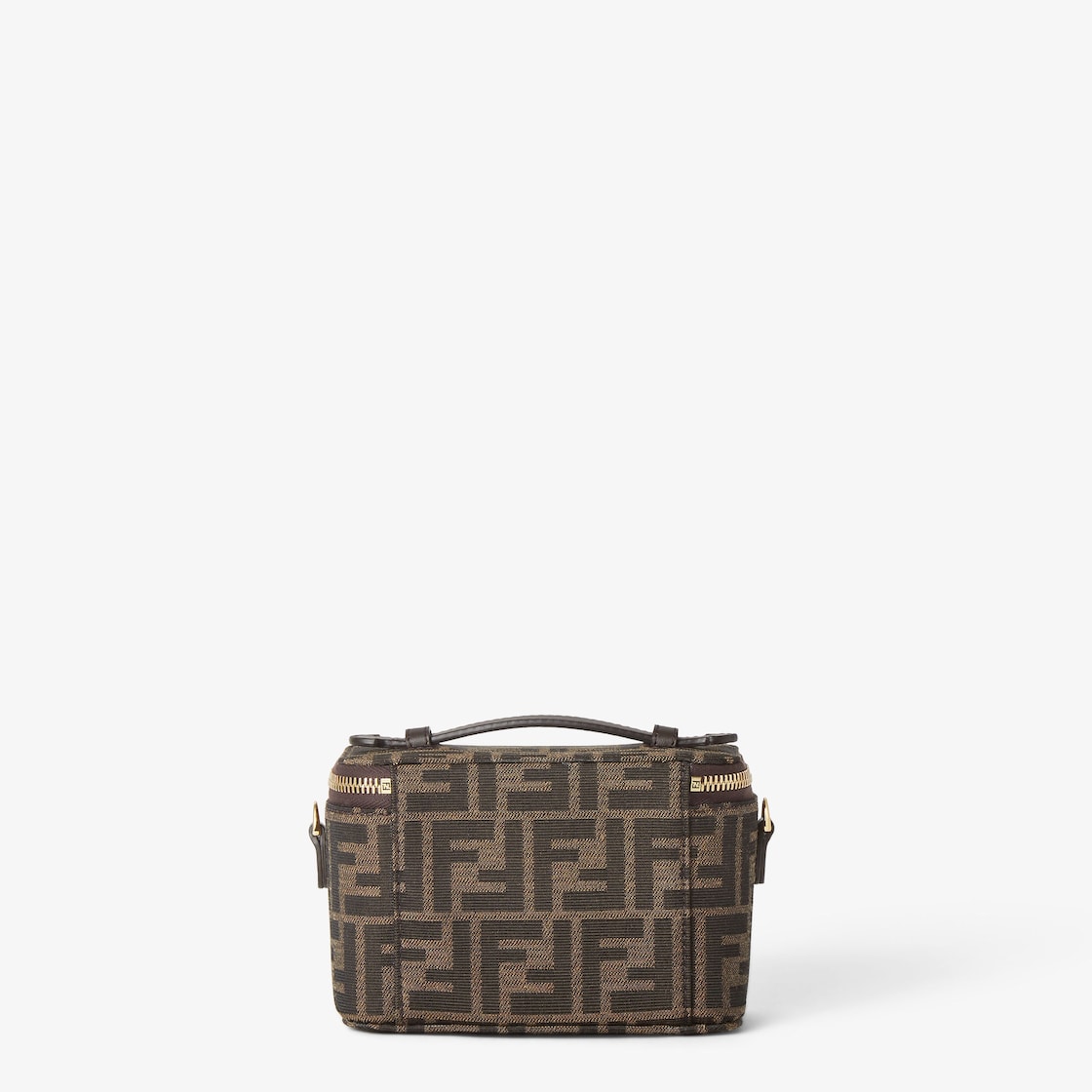 FENDI Fendi Vanity Tobacco brown FF jacquard fabric mini-bag - Image 2
